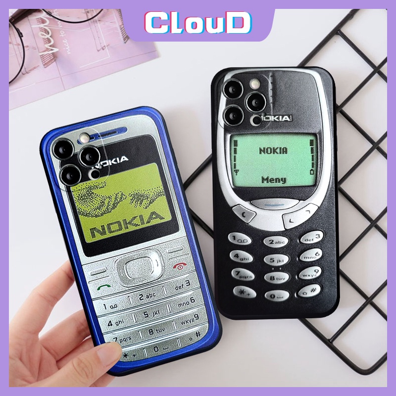 IPHONE Case Pelindung Lensa Penuh Tahan Banting Gaya Vintage Untuk Nokia X 7 8 Plus XR XS Max 6 6s Plus SE 2020 12 11 13 Pro Max