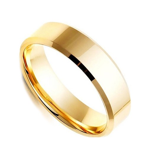 Fashion Perhiasan Cincin Pasangan Unisex Model Cincin Band Bahan Titanium untuk Cincin Pernikahan