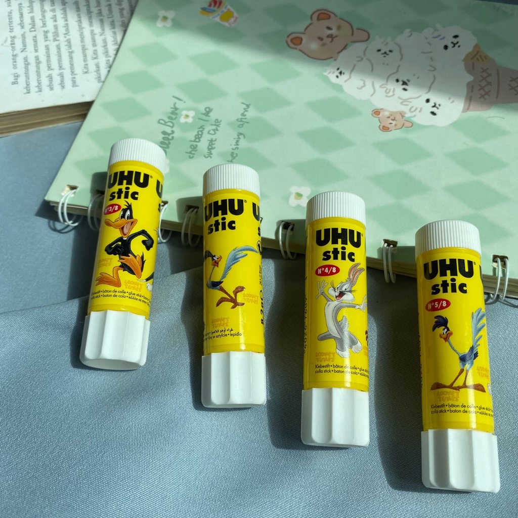 LEM UHU STICK GAMBAR WOODY WOODPECKER UKURAN KECIL 8,2 GRAM UNIK HARGA TERMURAH GLUE STIK BAHAN AWET ORIGINAL QUALITY READY GROSIR COD LENGKAP