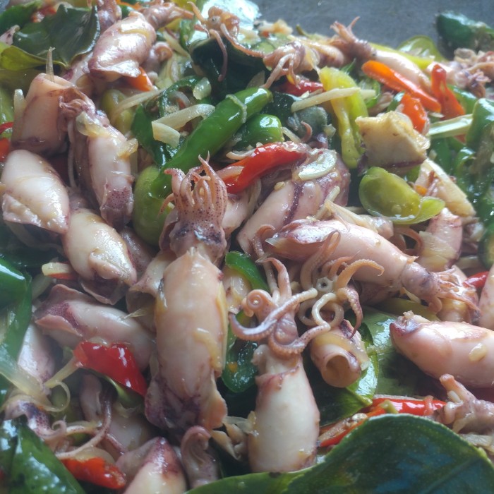 

Cumi Masak Cabe Ijo-Merah Frozen