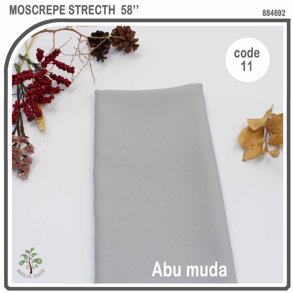bahan multi kain moscrepe / mosscrepe / moscrep moschino mosschino arabian crepe gamis fashion-11 Abu muda