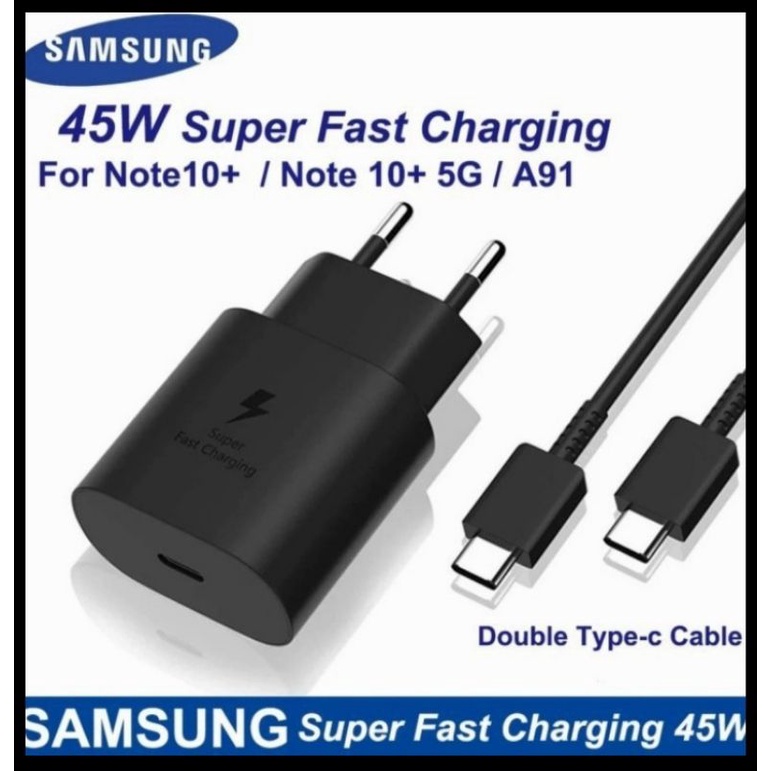 CHARGER SAMSUNG SUPER FAST CHARGING 25W DAN 45W  TYPE-C TO C ORIGINAL