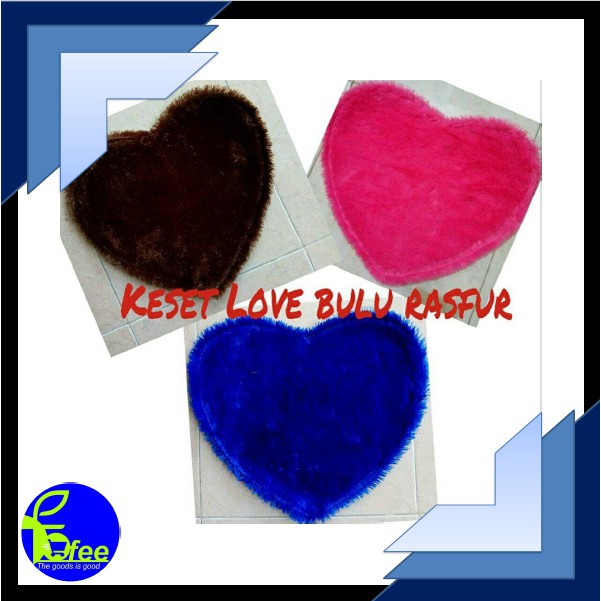 [IMPORT] - (love) Keset Bulu Model Love Anti Selip