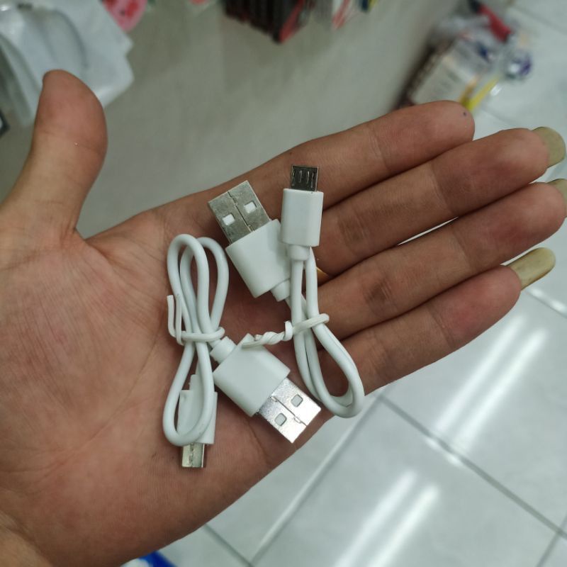 Kabel Data Powerbank 20cm Micro Usb Kabel Data Pendek