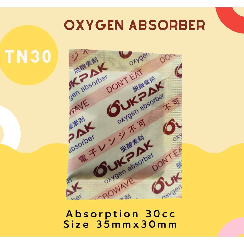 

SGS OUKPAK Pengawet Makanan 30cc Oxygen Absorber Oksigen food grade