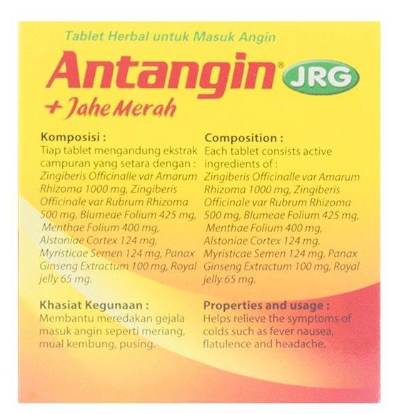 Antangin JRG + Jahe Merah 4 Tablet