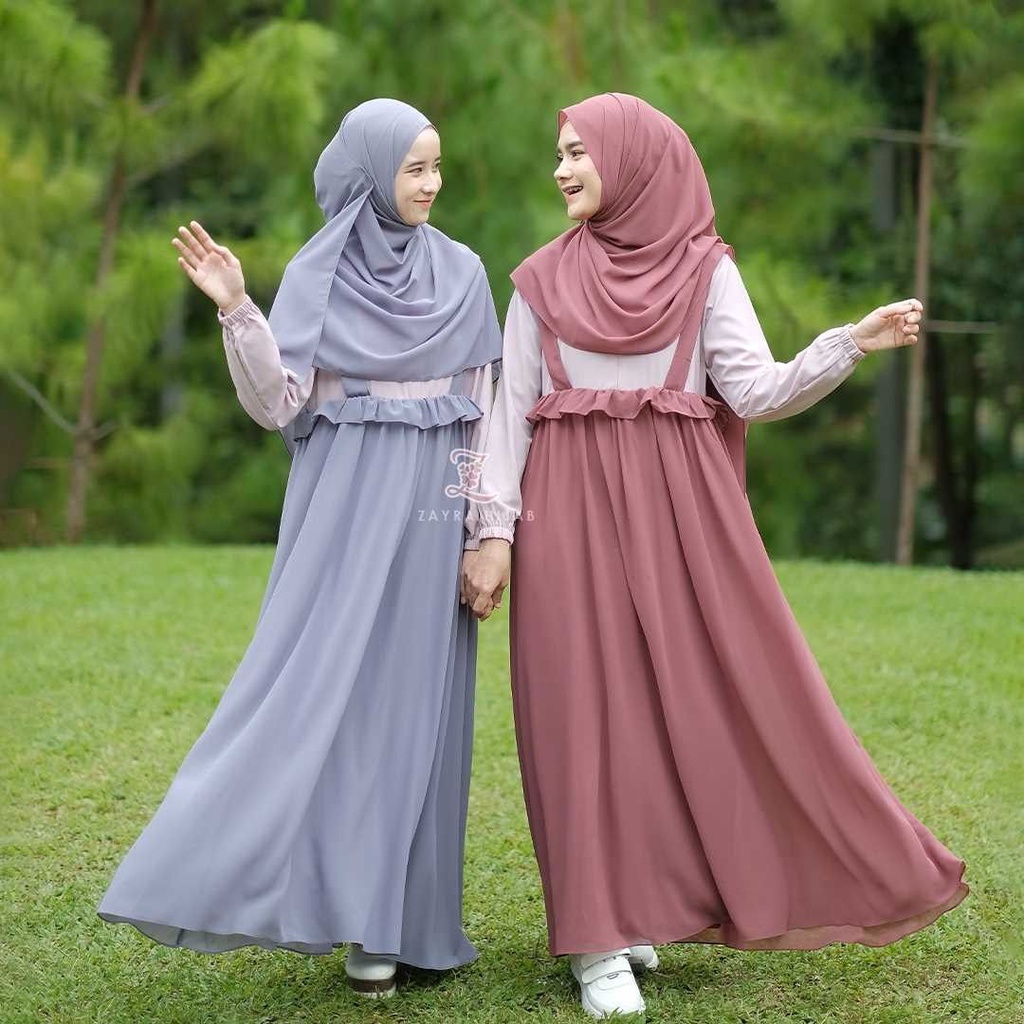 Grosir Aberia kancing full / gamis rayon Elegan