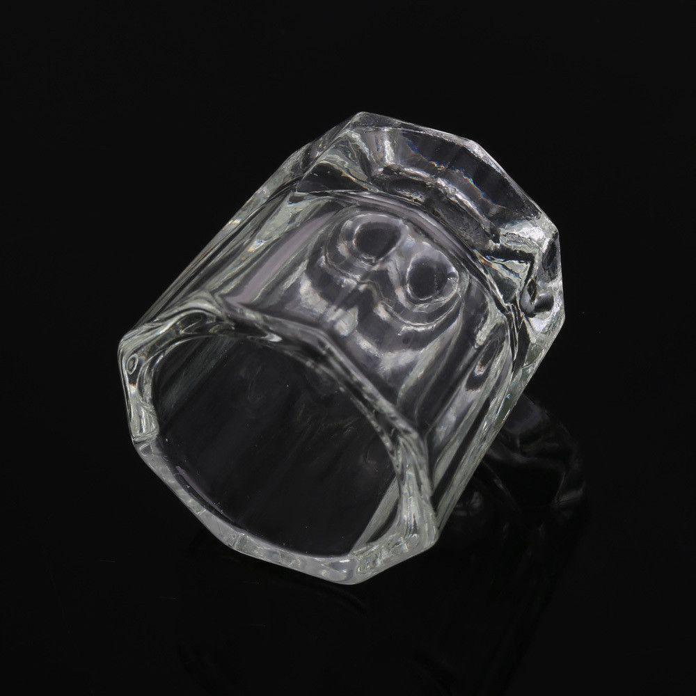 AUGUSTINA Gelas Kaca Kristal Agustina Mangkok Bubuk Akrilik Mini Bening Nail Art Tools