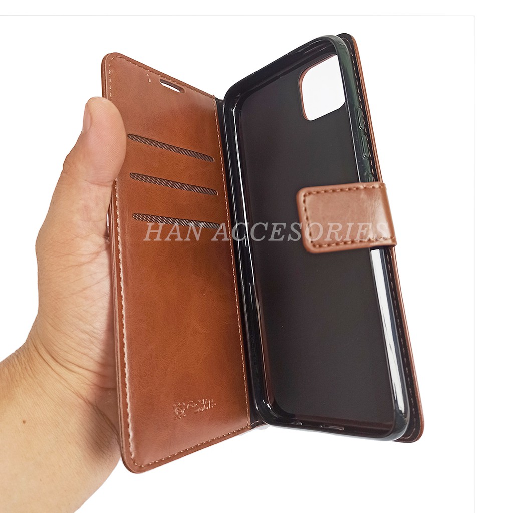 REALME C11/C12/C15 Original Fashion Selular Flip Leather Case - Flip Cover