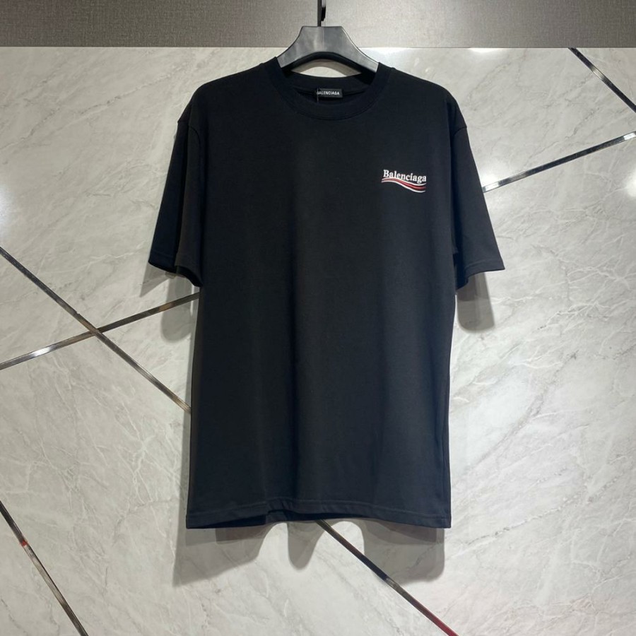 KAOS BALENCIAGA POLITICAL OVERSIZE TSHIRT BLACK 1:1