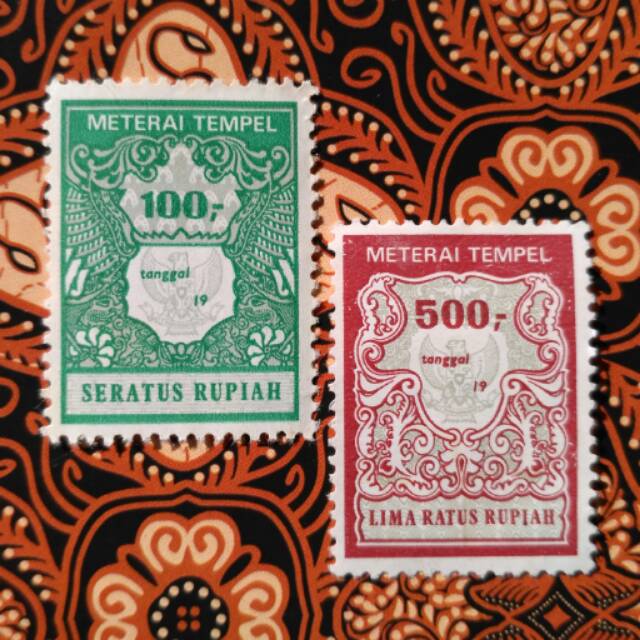 

Materai 100 dan 500 Rupiah Tahun 1981-1985 Original-MTR0032