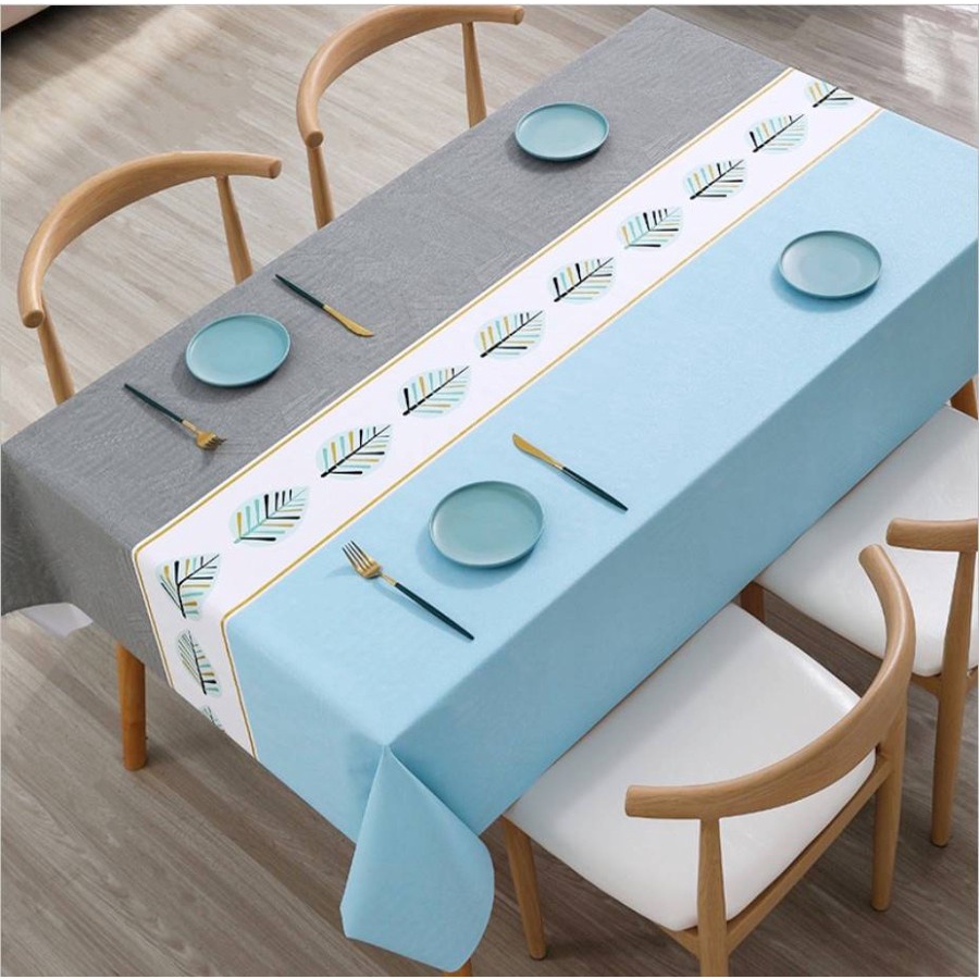 Premium PVC Table Cloth/Taplak Meja Makan Waterproof Tahan Air 140x180