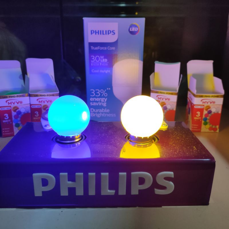 Led Pingpong Myvo / Led Warna Warni / Led 3w /MAC 009 Lampu Myvo