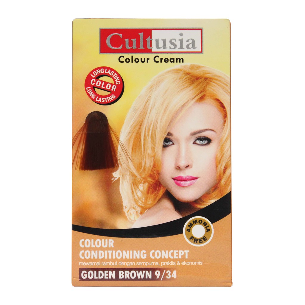  Cultusia  Hair Color Golden  Brown  9 34 406459 Shopee 