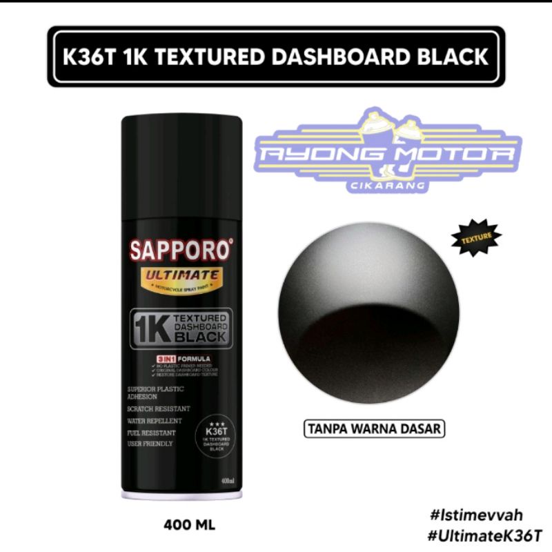 Sapporo Ultimate K36T*** 1K Textured Dashboard Black