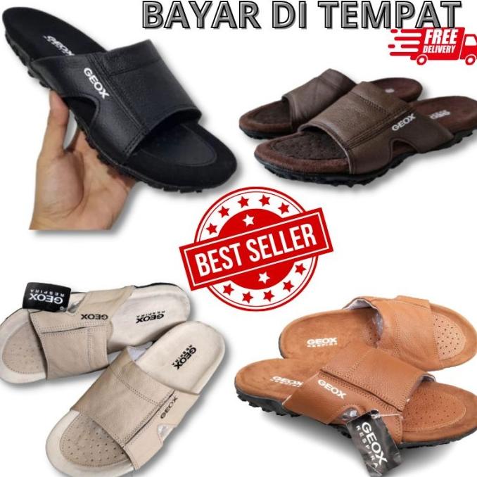 Sendal Pria Sendal kulit Sendal Casual Geox Original -sandal slop pria