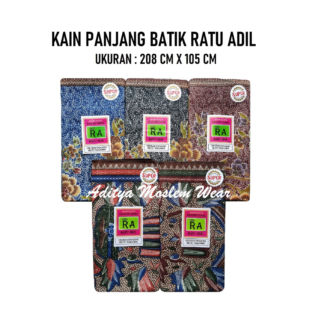 KAIN JARIK BATIK RA RATU ADIL / KAIN SAMPING KEBAT PANJANG