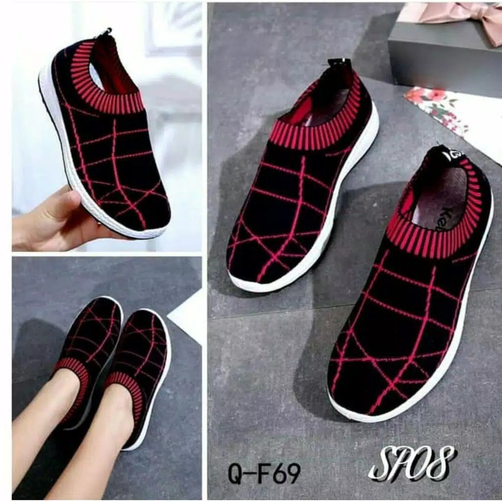 SEPATU WANITA SLIP ON VENOM MD 04 TERBAIK