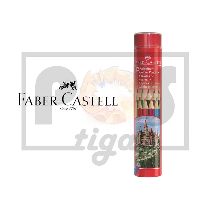 

WARNAPENSIL- PENSIL WARNA FABER CASTELL CLASSIC TIN 12 -PENSIL WARNA