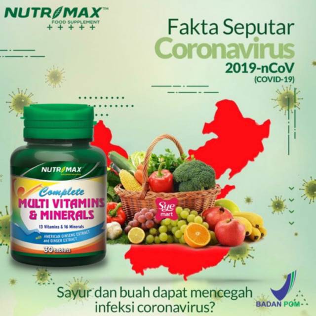 NUTRIMAX COMPLETE MULTIVITAMIN &amp;  MINERAL 60 CAPSUL  #original