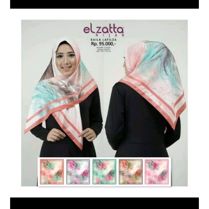 hijab segiempat elzatta kaila lafilza