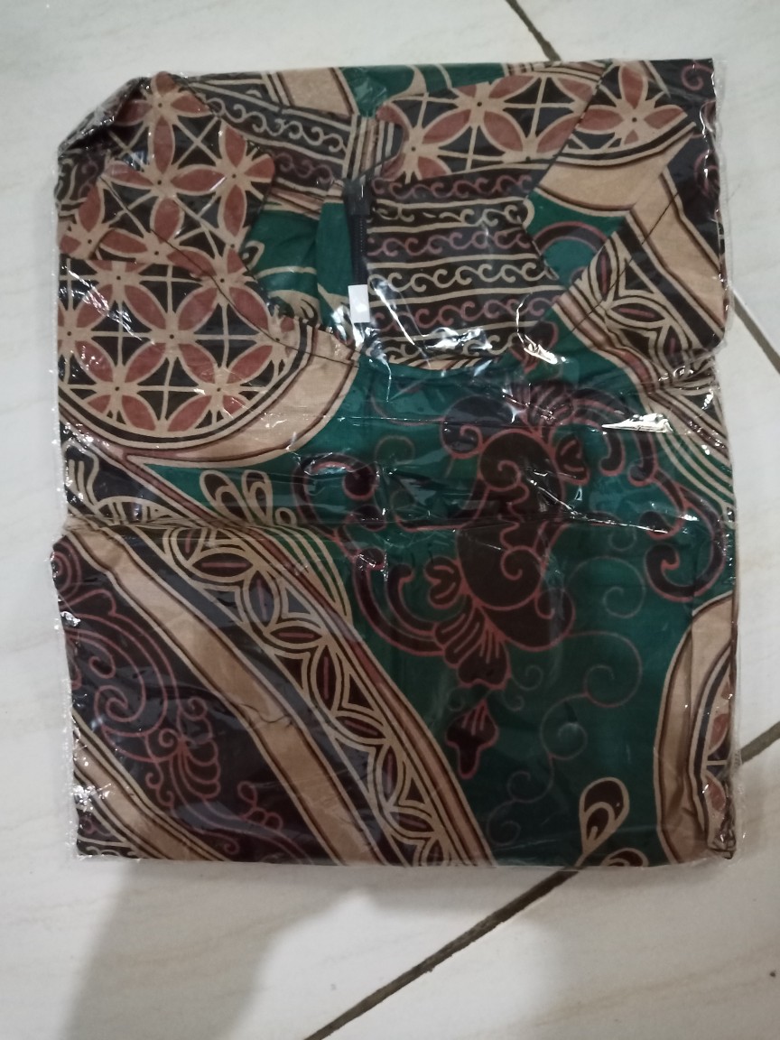 Batik Tunik Solo Terbaru Pekalongan Original Zipper M L Xl Xxl Xxxl Td 405