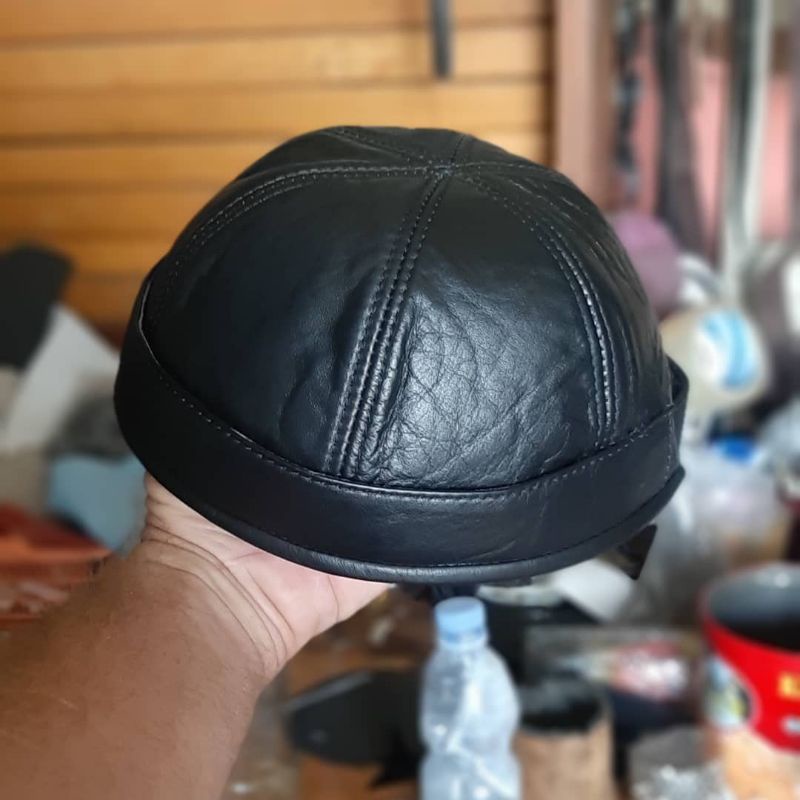 topi peci UAS - topi kulit pria