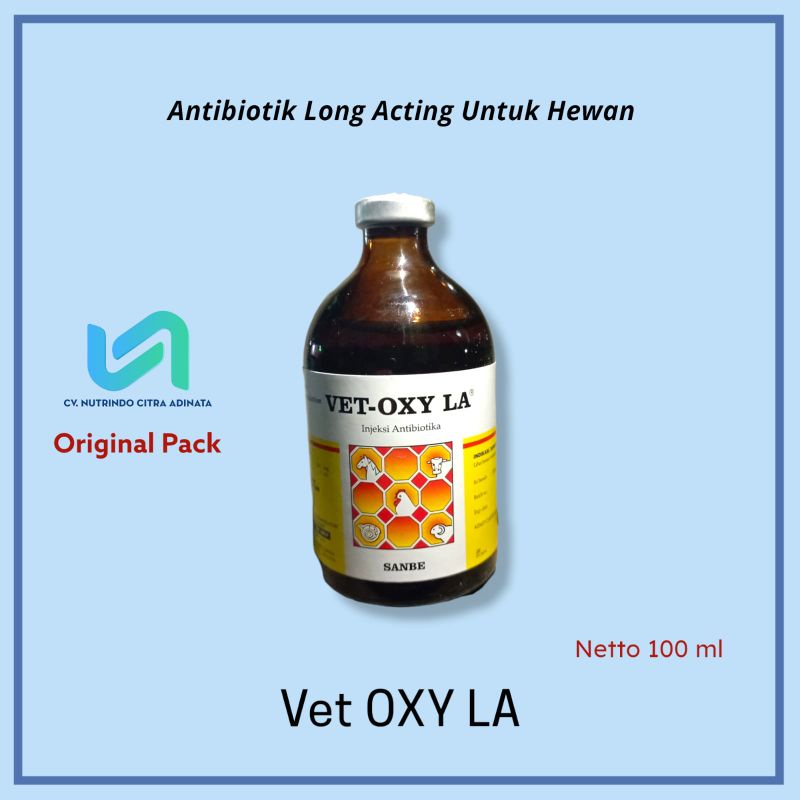 Jual Vet Oxy La Ml Antibiotik Long Acting Untuk Hewan Shopee Indonesia