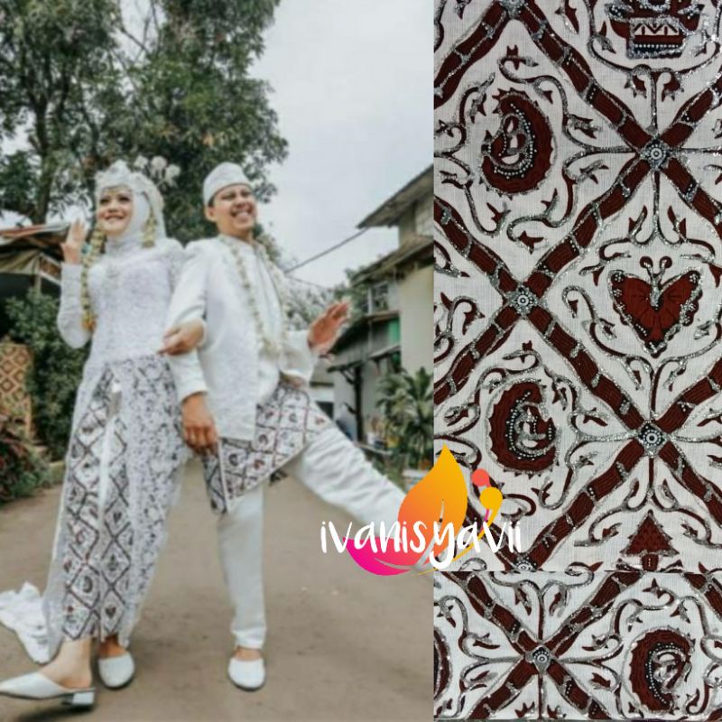 Sepasang Jarik Pengantin Prodo - Motif Sido Luhur (Gold/ Silver)