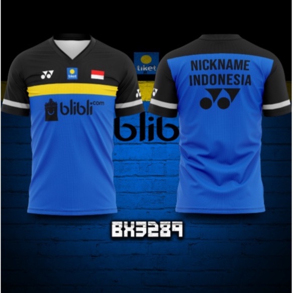 JERSEY BAJU BADMINTON BULU TANGKIS PIALA SUDIRMAN 2019 KEVIN SANJAYA - MARCUS BAHAN DRY FIT AEROFLOW