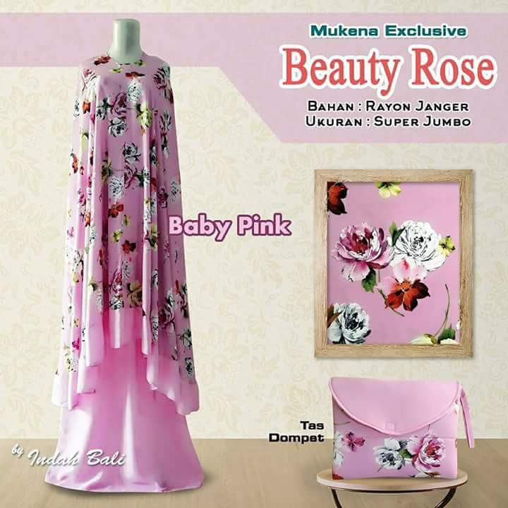 Mukena beauty rose pink
