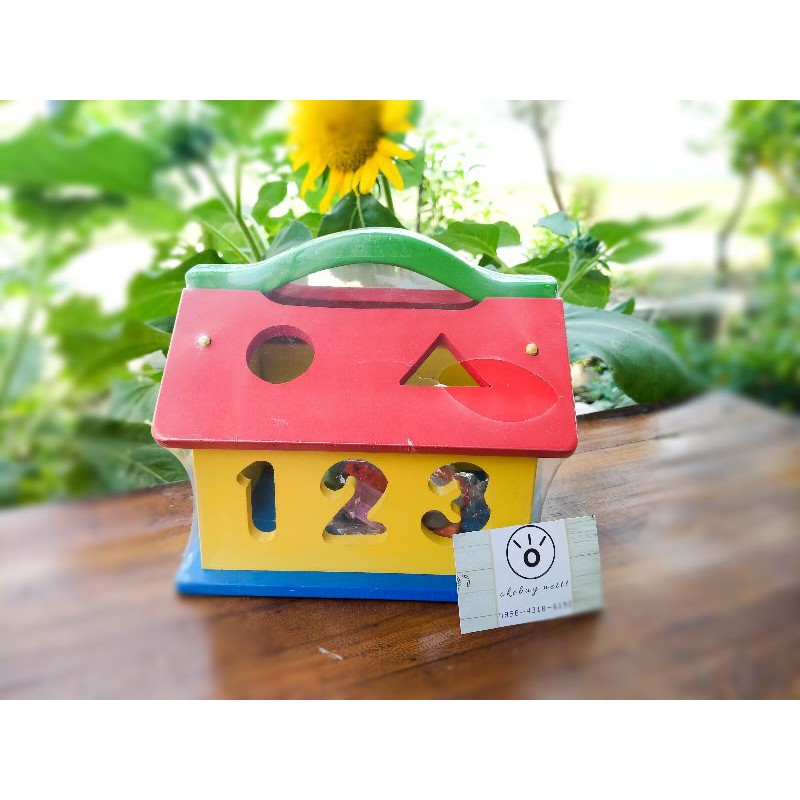 RUMAH SORTIR ANGKA - MAINAN KAYU - MAINAN EDUKATIF - MAINAN ANAK
