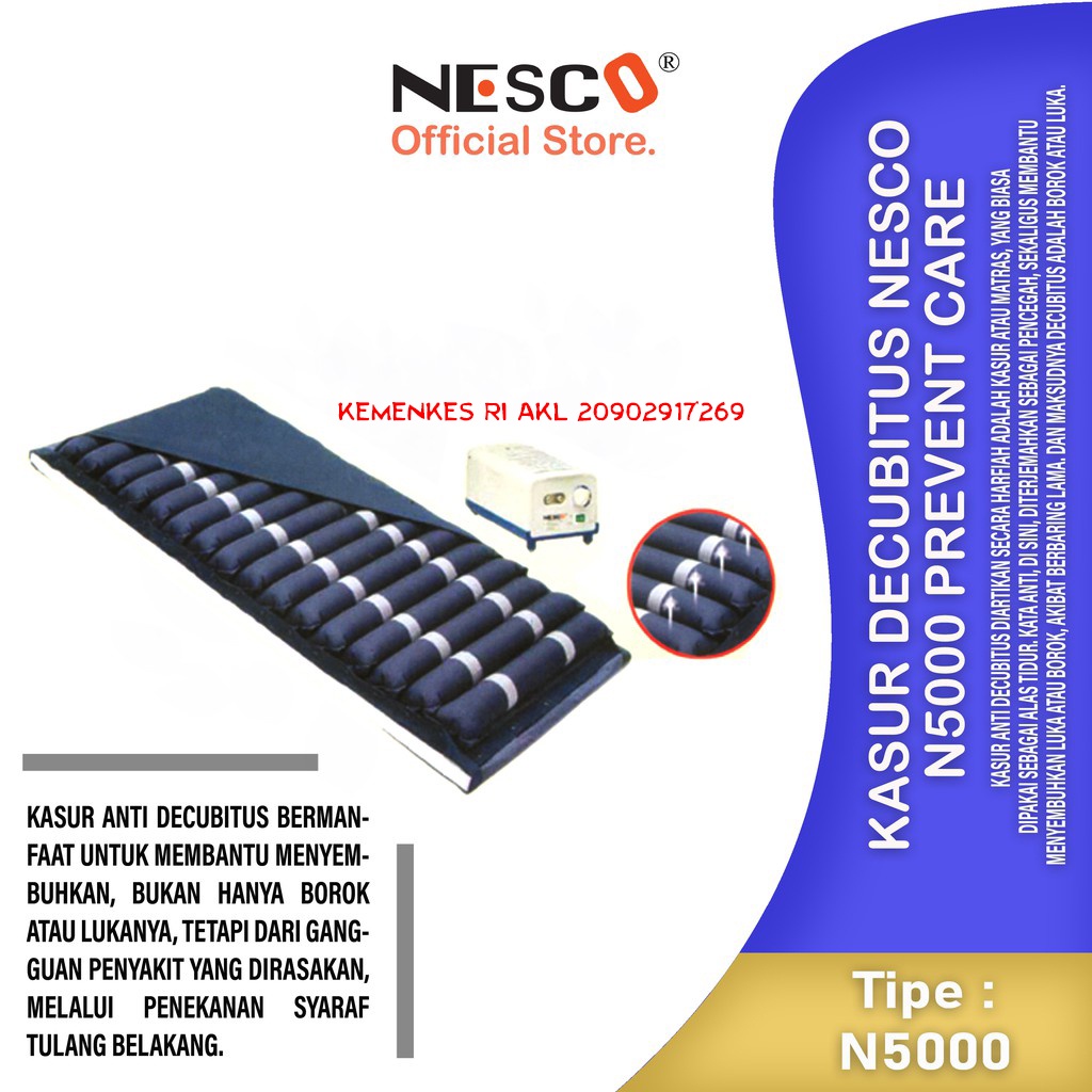 Kasur Decubitus Nesco N5000 Prevent Care, Penyembuhan Luka Stadium II