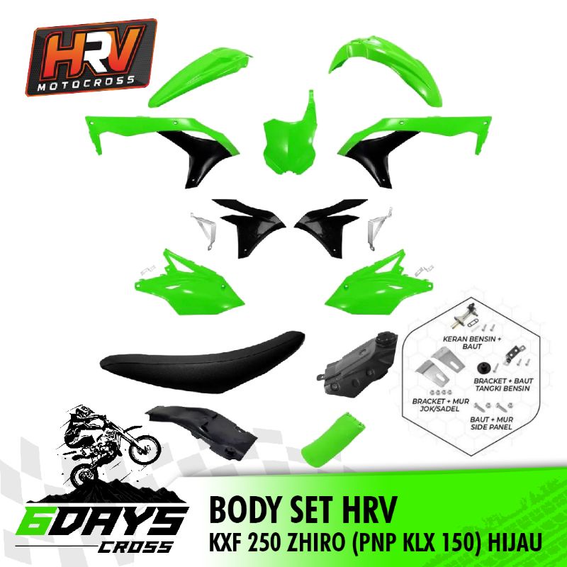 BODY SET HRV KXF 250 ZHIRO PNP KLX 150