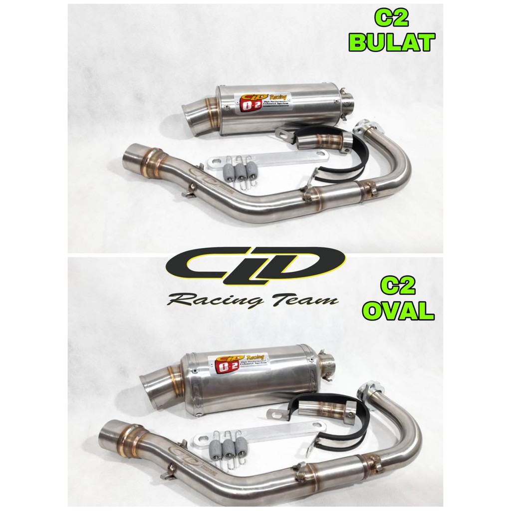 Knalpot Original CLD Type C2 Bulat C2 Oval Mio Nouvo Mio J Mio M3