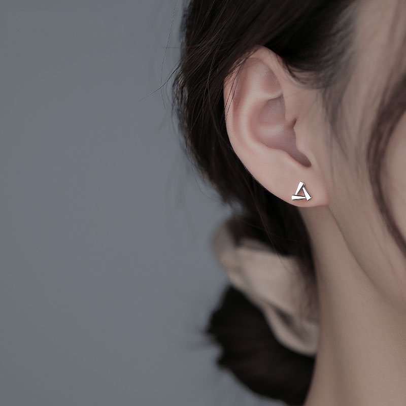 Roselife [1 Pair] S925 Silver Hypoallergenic No Fade Butterfly Antler Swan Heart Flower Small Stud Earrings