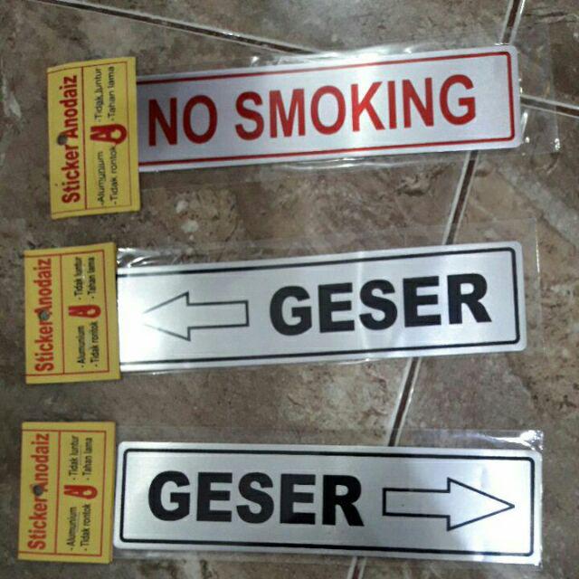 Stiker Anodaiz Peringatan Rambu Dilarang Masuk Wifi Aviable Toilet Jaga Kebersihan Dll