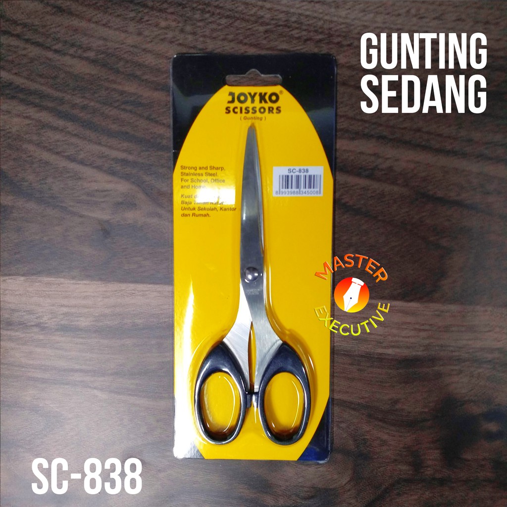 [Buah] Joyko Gunting Kertas Sedang SC-838 / Paper Scissor Stainless