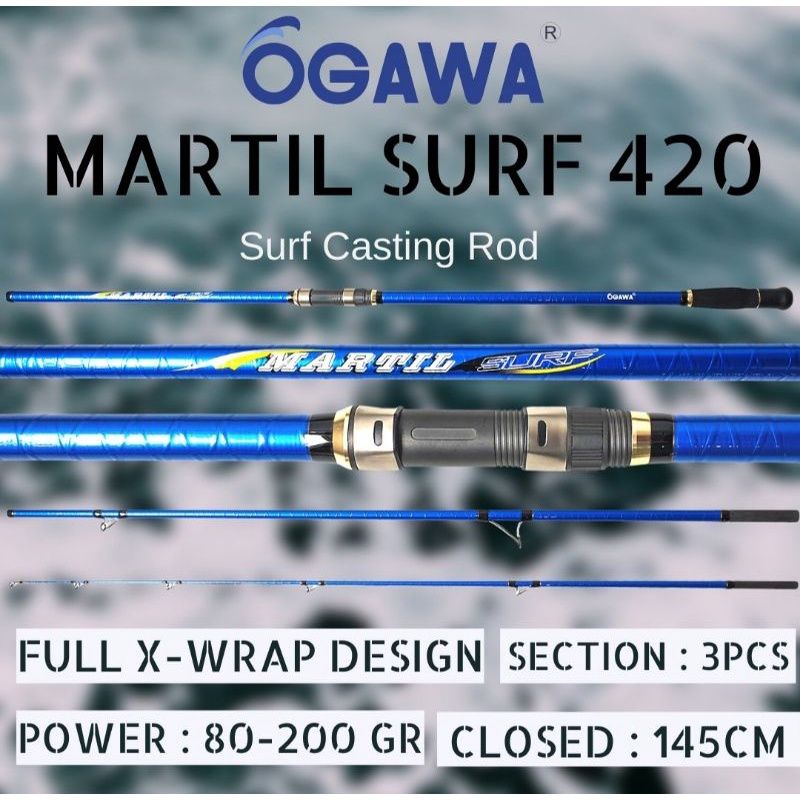 JORAN SURF OGAWA MARTIL 420 CW 80-200GR BLANK CARBON X WRAP