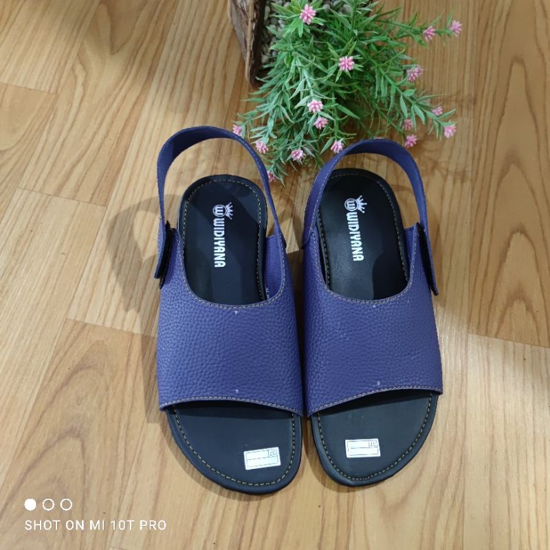 Sandal Wanita Papirut Talincang kulit jeruk Sol Karet Mentah