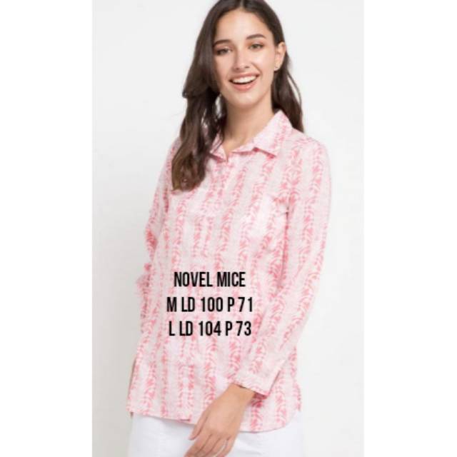 Sale Kemeja Blus Wanita Remaja Dewasa Novel Mice