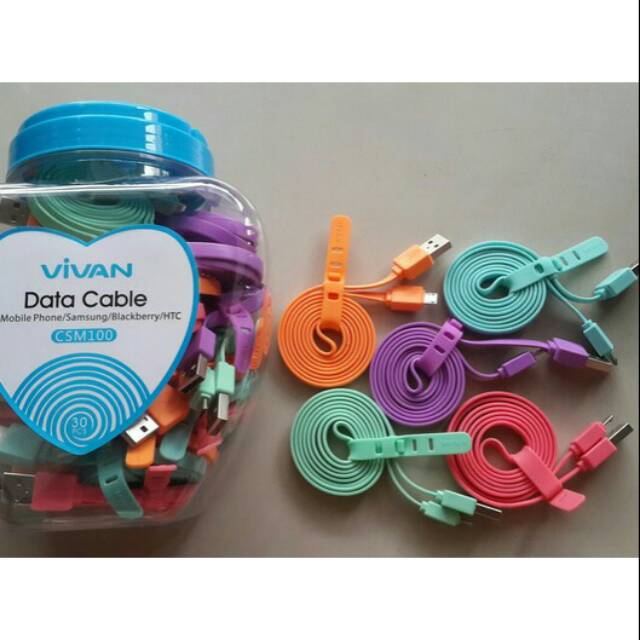 Kabel data vivan CSM 100 Micro USB Samsung BB Xiaomi Asus / Kabel data Vivan