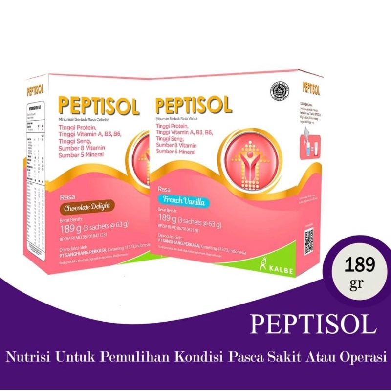 Peptisol susu 190gr/ protein tinggi