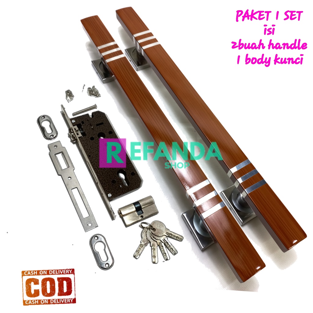 2biji/1set gagang tarikan pegangan pull handle pintu rumah minimalis modern panjang 33cm 45cm dan 60