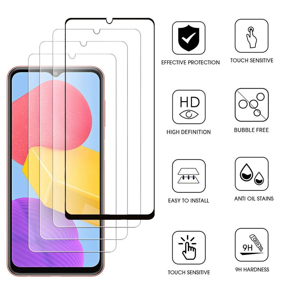 Pelindung Layar Tempered Glass HD 9H Anti Gores Untuk Samsung Galaxy M13