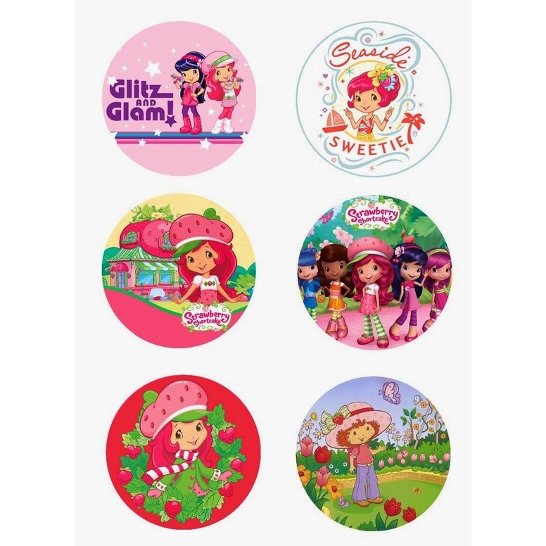 

CUPCAKE TOPPER CUSTOM KARAKTER STRAWBERRY SHORTCAKE