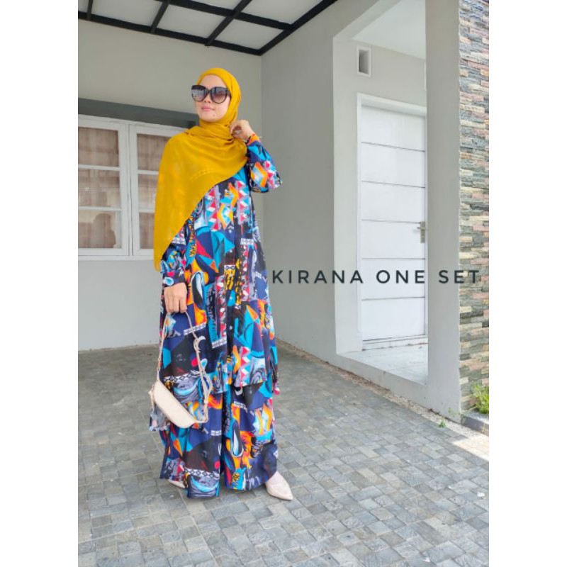 kirana one set tunik kulot