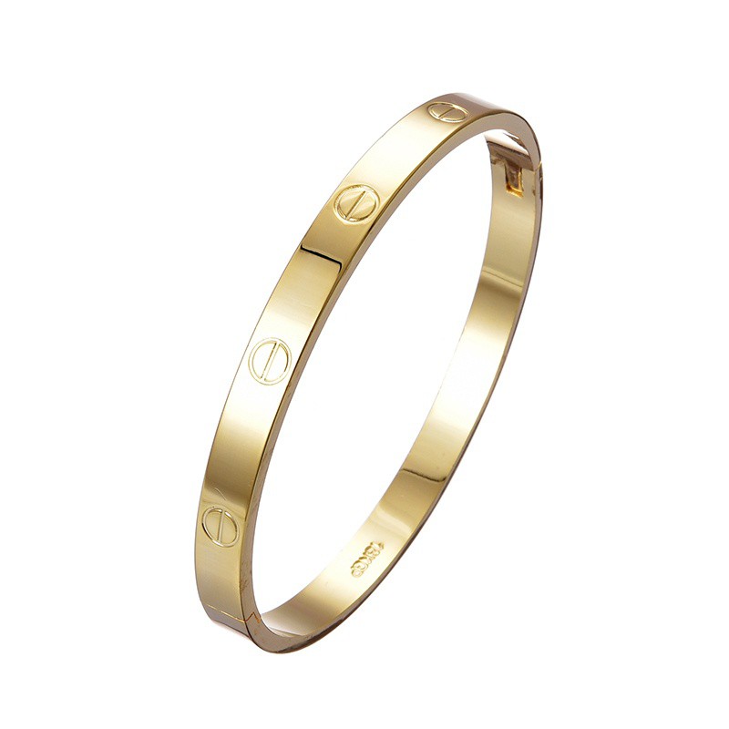 GELANG TITANIUM ANTI KARAT / GELANG WANITA TITANIUM-GOLD DIAMOND