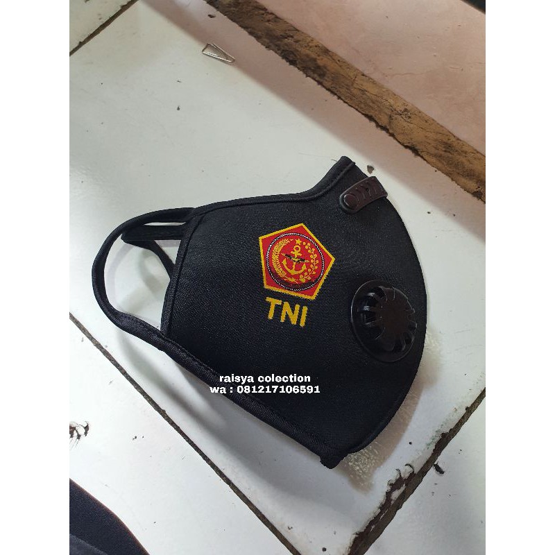 masker tni polri ventilator/ masker tni polri