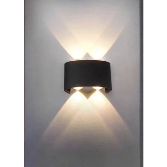 Lampu pilar modern minimalis model UFO 2 Arah 2-4-6 WATT